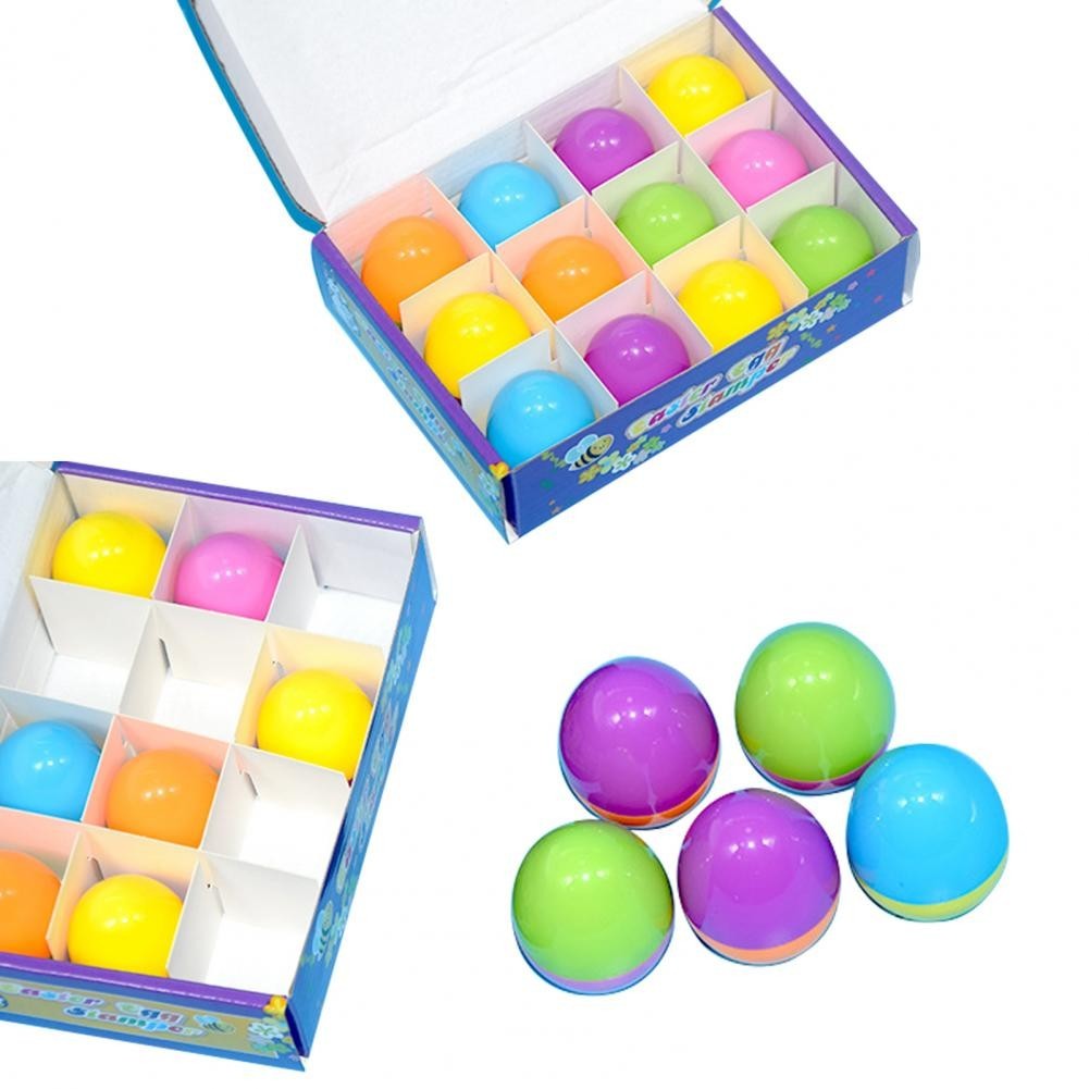 

Easter Themed Stamp Kit Easter Stamp Set for Kids Easter Egg Stampers Set with Rich Cartoon Patterns for Kids' for Party