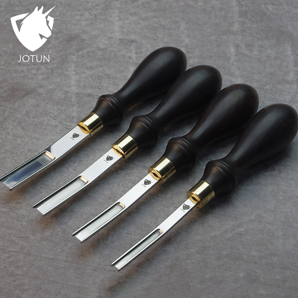 JOTUN Professional Leather Wide Edger Skiver Edge Beveler M390 Steel Leather Skiving Thinning Trimmi