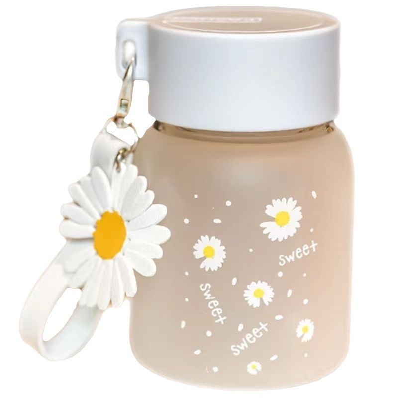 

Ukf5Pc6F4H (Kuliner.Kita) Sm Gelas Tumbler Kaca Buram Daisy Aesthetic Botol Minum Dengan Gantungan