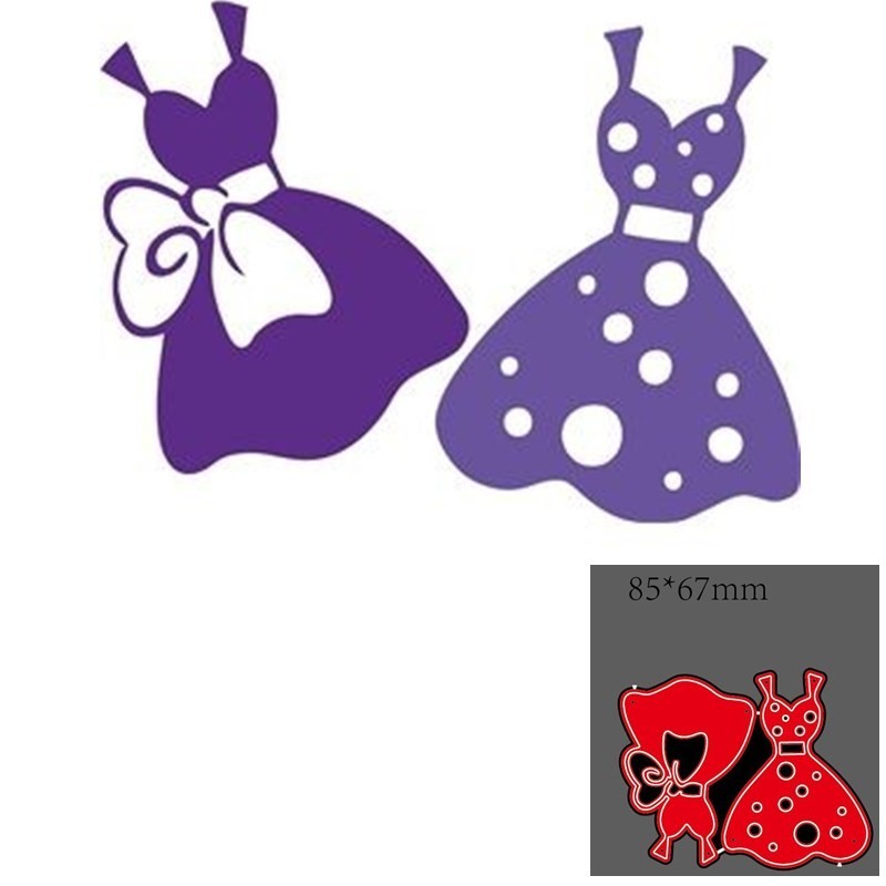 

Metal cutting dies cut die mold skirt decoration Scrapbook paper craft knife mould blade punch stencils