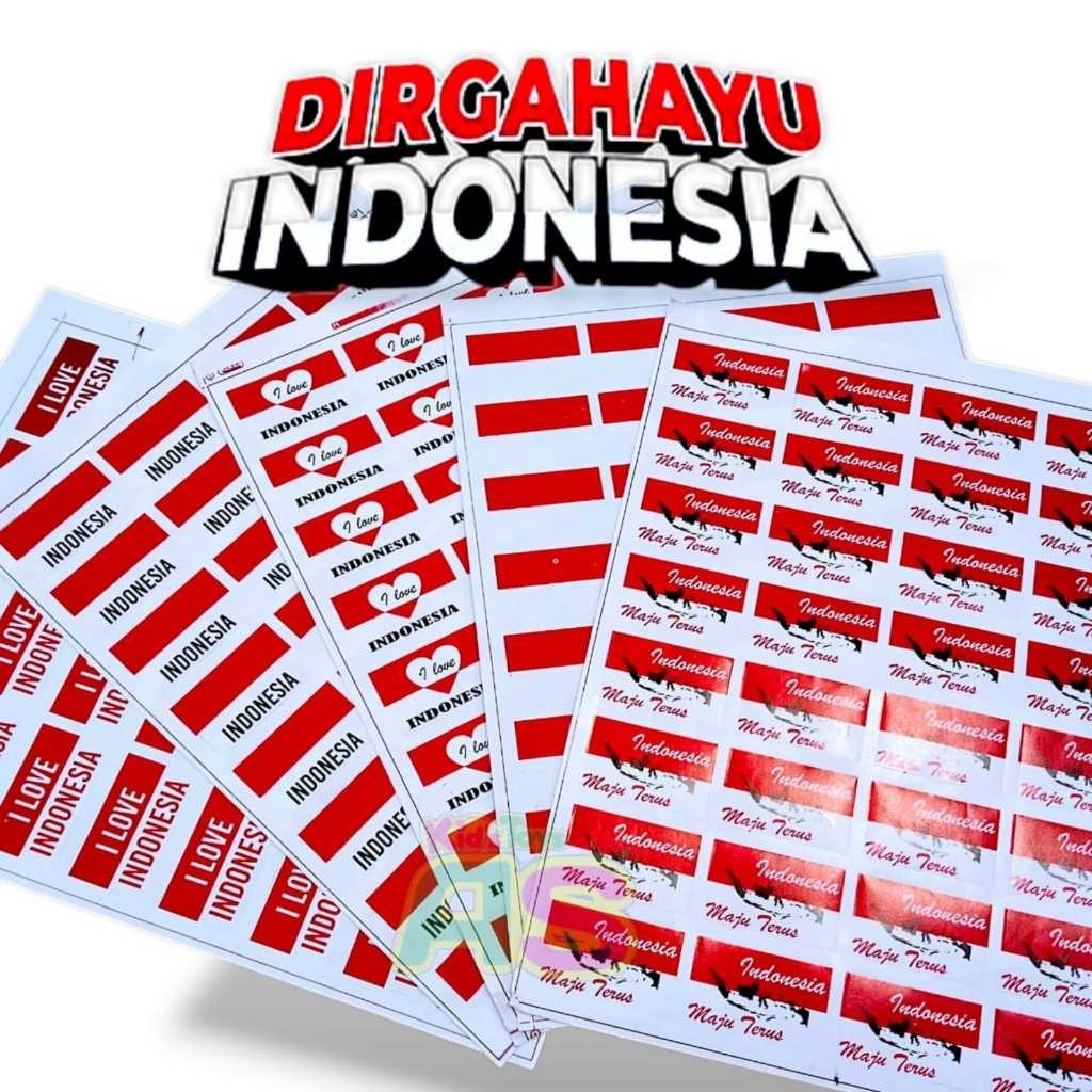 

STIKER BENDERA MERAH PUTIH/ STIKER PIPI MERAH PUTIH isi 32 / STIKER CUTTING MERAH PUTIH / STIKER PIPI / STIKER HUT RI