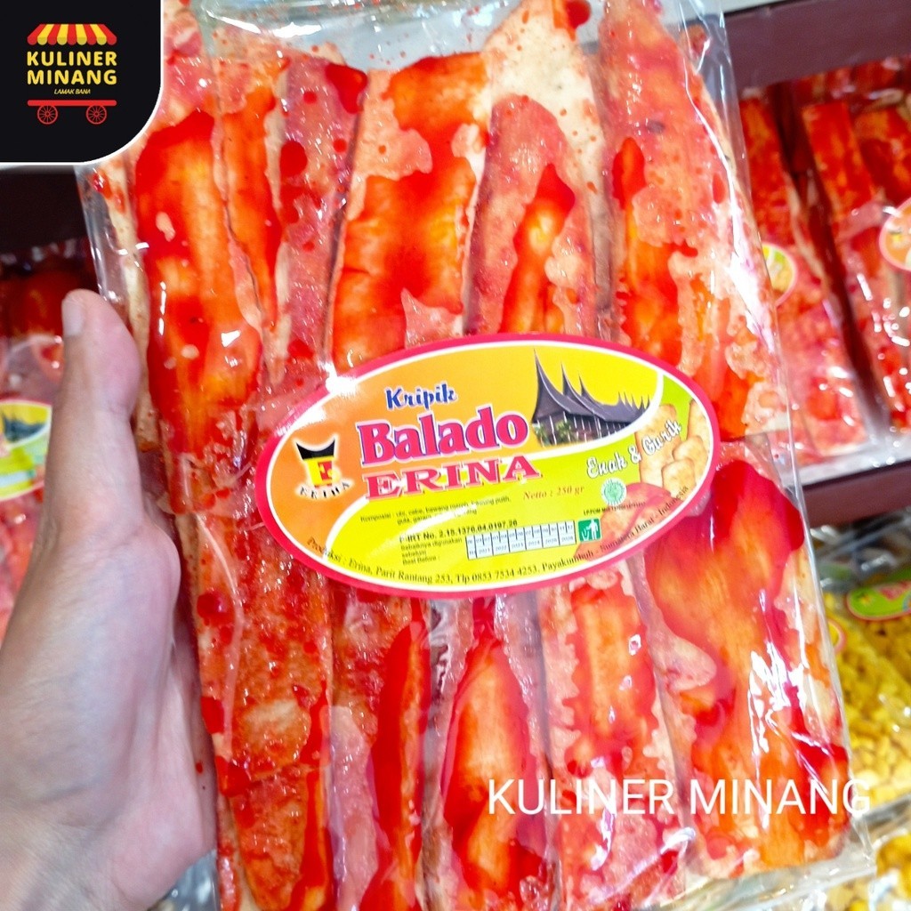 

Kuliner Minang Sanjai Balado Panjang Erina Oleh-Oleh Asli Cemilan Kampung Makanan Khas Payakumbuh Padang kabau Jajanan Snack Kabau AX00