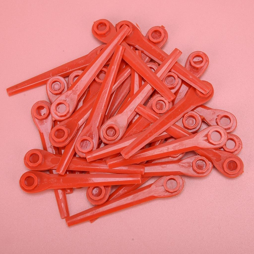 

Knife Blade Grass Trimmer Fit for EasyCut ComfortCut Li-18/23R AccuCut 400 Li 450 Li Red Plastic 30pcs/Set