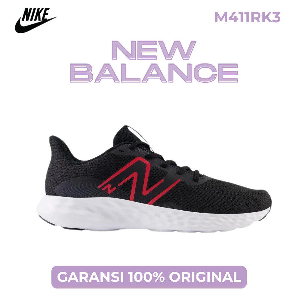 Sepatu Running Pria Lari Original New Balance NB M411RK3