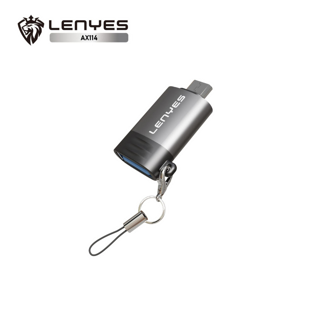 OTG Adapter USB  LENYES AX114  To Micro Connector Converter Data Plug & Play