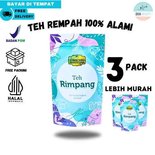 

Teh Rimpang Celup Syifacare Teh Kesehatan Untuk Diet Ala JSR Terbuat Dari Bahan Rempah Alami