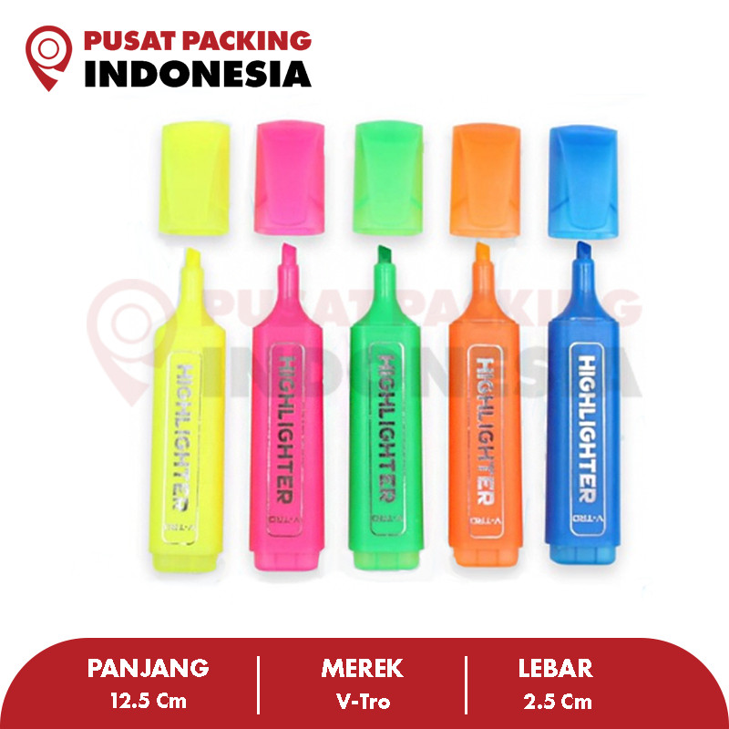 

STABILO / HIGHLIGHTER WARNA WARNI V-TRO RAJA PACKING INDONESIA