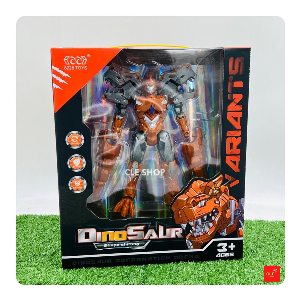 CLESHOP MAINAN ROBOT DINOSAURUS TRANSFORMER DINO DEFORMATION