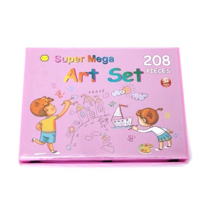

Alat Lukis Set 208pcs Crayon Oil Paste Pensil Warna Pensil Warna Cair - 208 Pink
