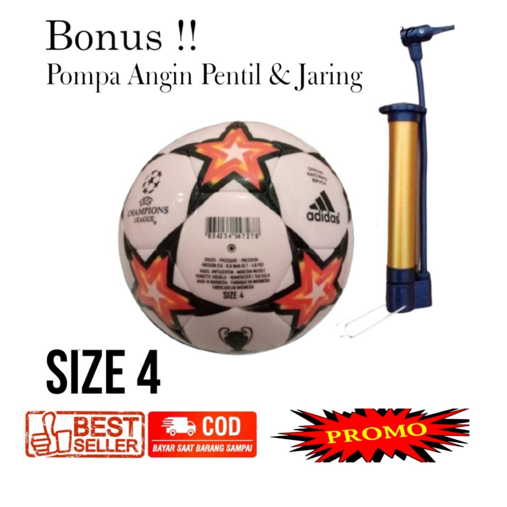 Promo Bola Sepak Size 4 Bola Kaki Size 4 Bola Sepak Anak Bola Kaki Anak Bonus Pompa