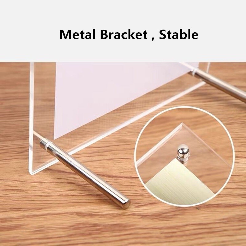 

A4 Bingkai Foto Akrilik Stand Layar Akrilik Informasi produk Display Stand RB9