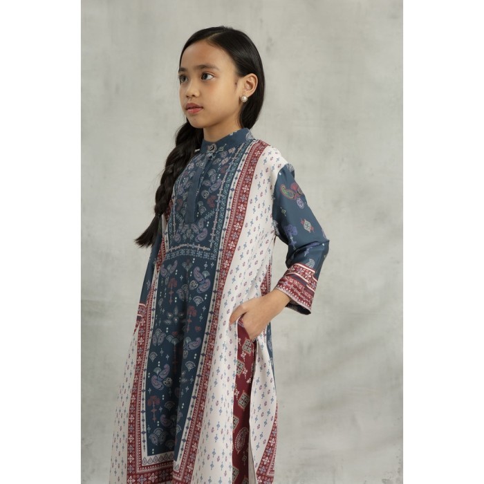 ✨BISA COD✨ - Heart Troops Sekar Set Kids - Sky - 4