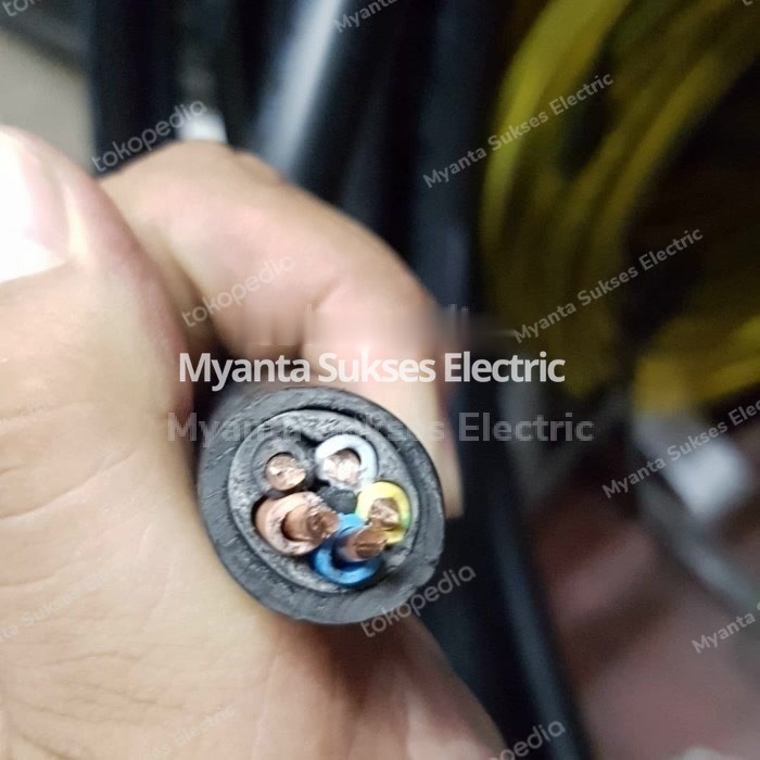 Kabel Listrik Tunggal NYY 5x4 mm Potongan/Meteran/Eceran