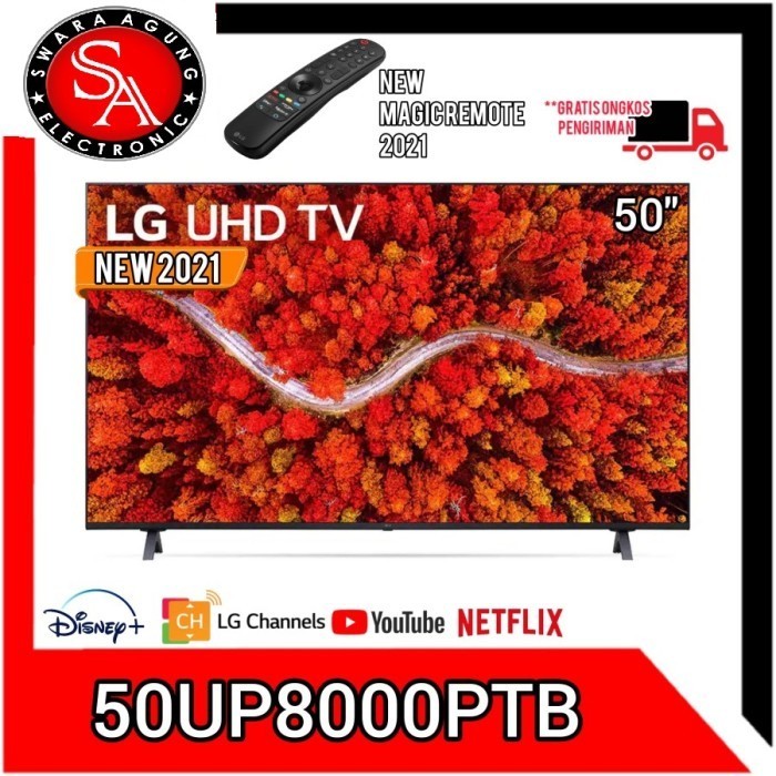 Led UHD 4K Smart TV 50 Inch LG Type: 50UP8000 (Khusus Medan)