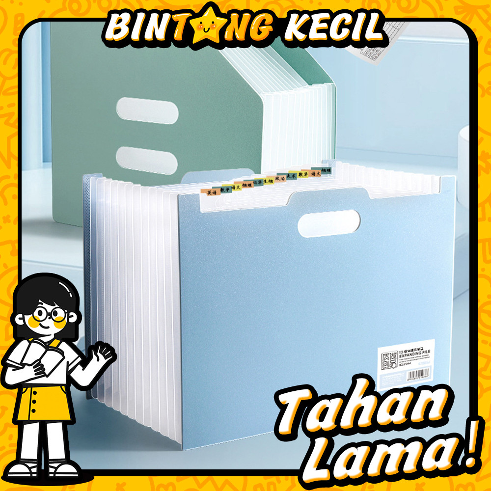 

Expanding File A4 Slot Gratis Index Tab Bahan Tebal 13 Kompartemen A4 Vertikal Pengatur File Kapasitas Besar Desktop Vertikal