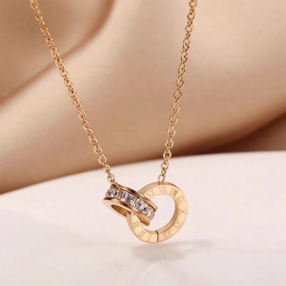 Kalung cincin ganda angka Romawi