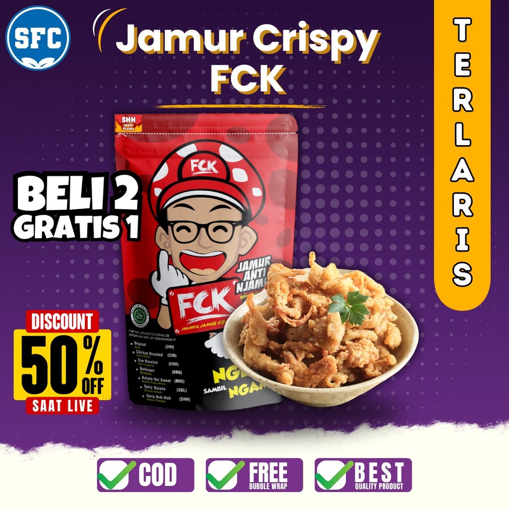 

Seblak FCK - Jamur Crispy Jamur Puedes Cemilan Kripik Pedas Makanan Ringan Keripik Jamur Tiram