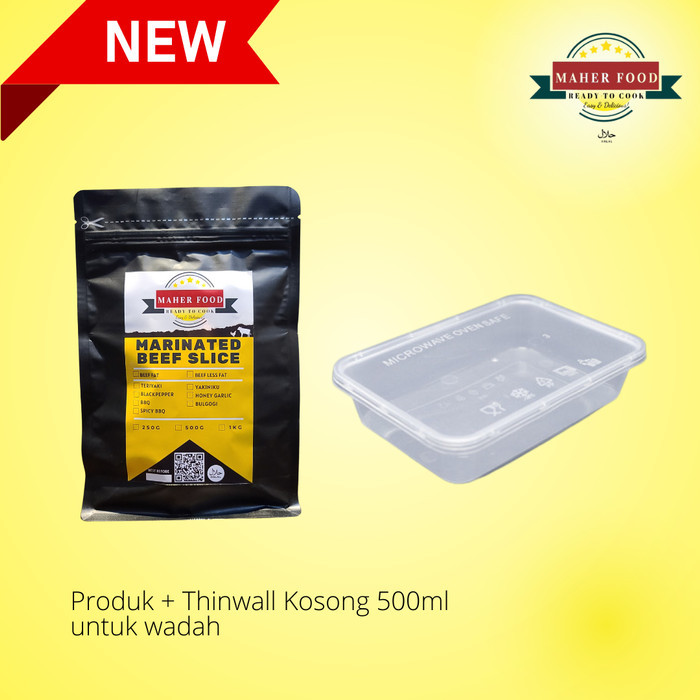 

Marinated Beef Slice Spicy Bbq 250gr / Daging Slice Marinasi 250gr - FAT