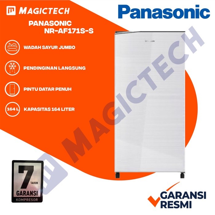 KULKAS PANASONIC 1 PINTU NR-AF171S-S / AF171S ( 155 L )