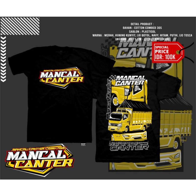 KAOS TRUCK ANAK MANCAL CANTER FREE STIKER || KAOS ANAK TRUCK MANCAL CANTER || KAOS TRUCK ANAK