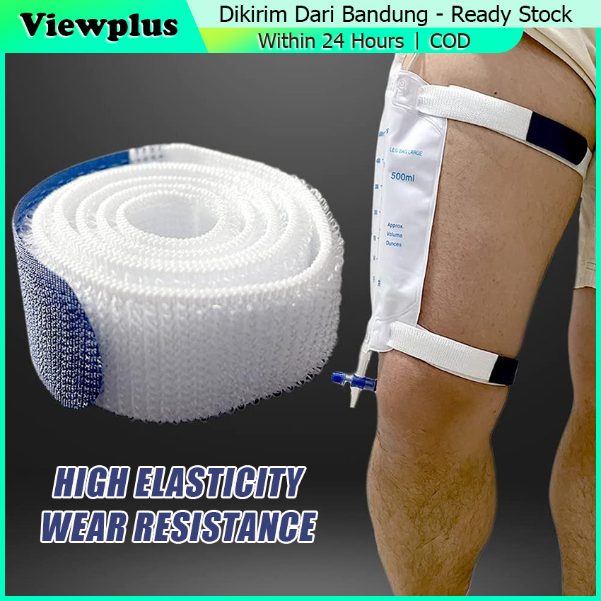 60CM Elastic Strap for Urine Bag Leg Paha Adjustable Sabuk Belt Strap Elastis Urin