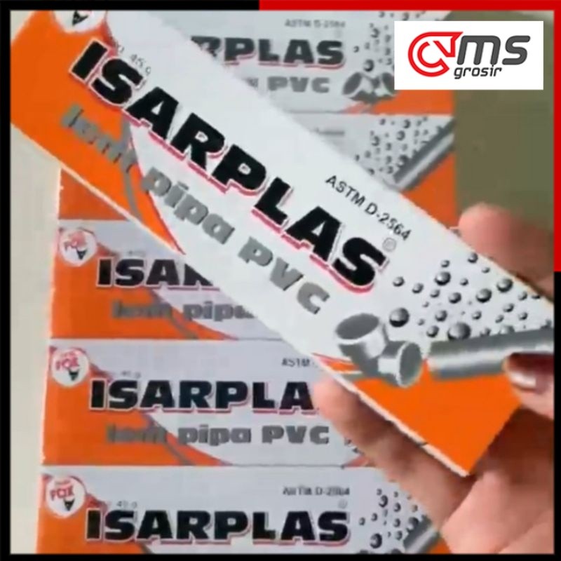 LEM PIPA PVC ISARPLAS 45 gr TUBE / LEM PARALON ISARPLAS 45 gram Grosir