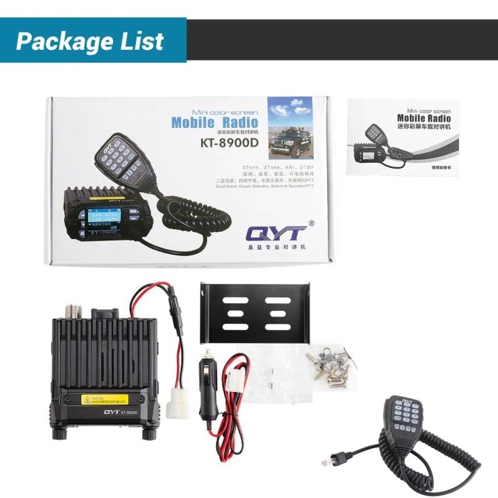 Radio Rig QYT KT-8900D Dual Band Quad Standby 5Tone 25W VHF UHF - RIG MINI SAJA