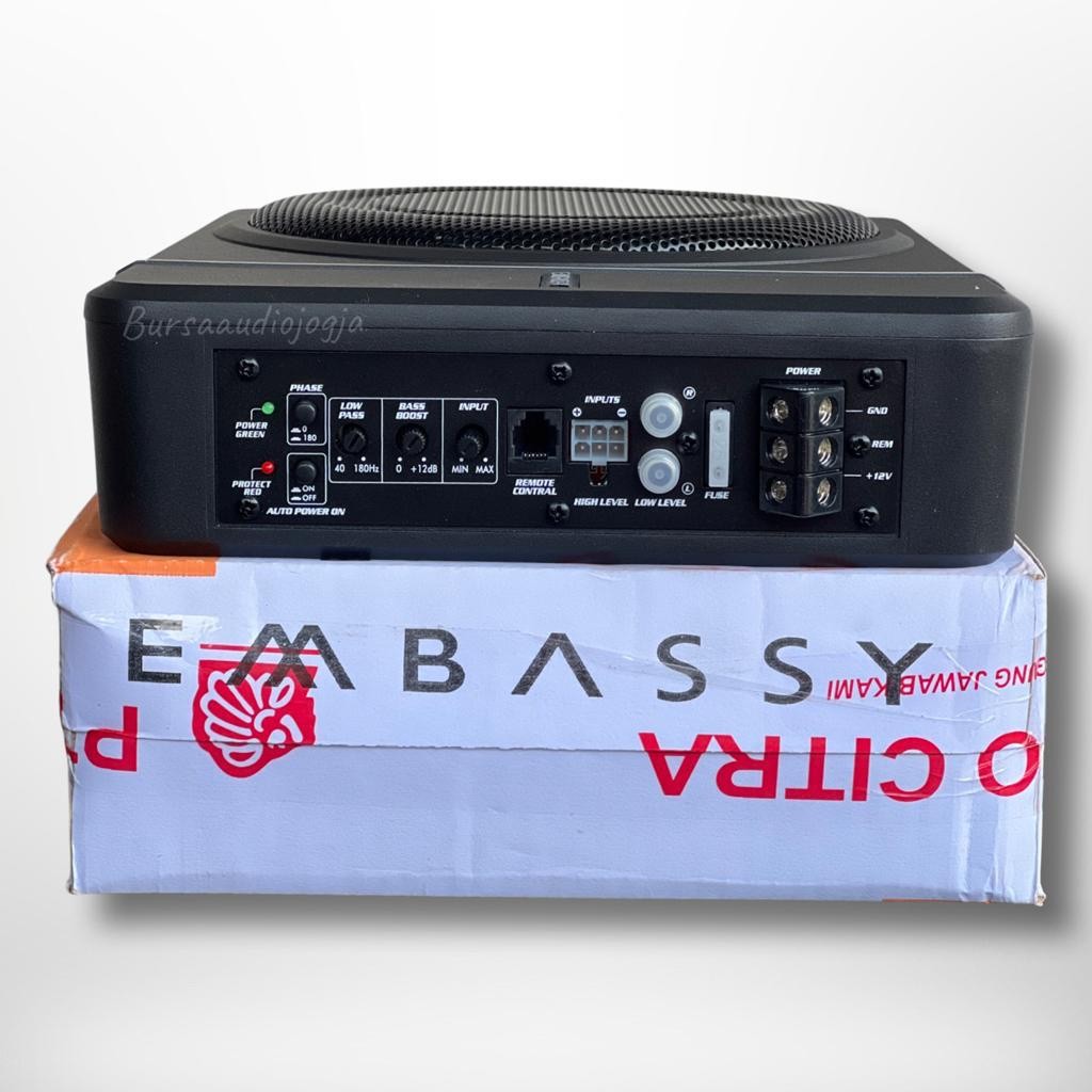 Subwoofer Kolong EMBASSY EM-818 Slim 8"Inch