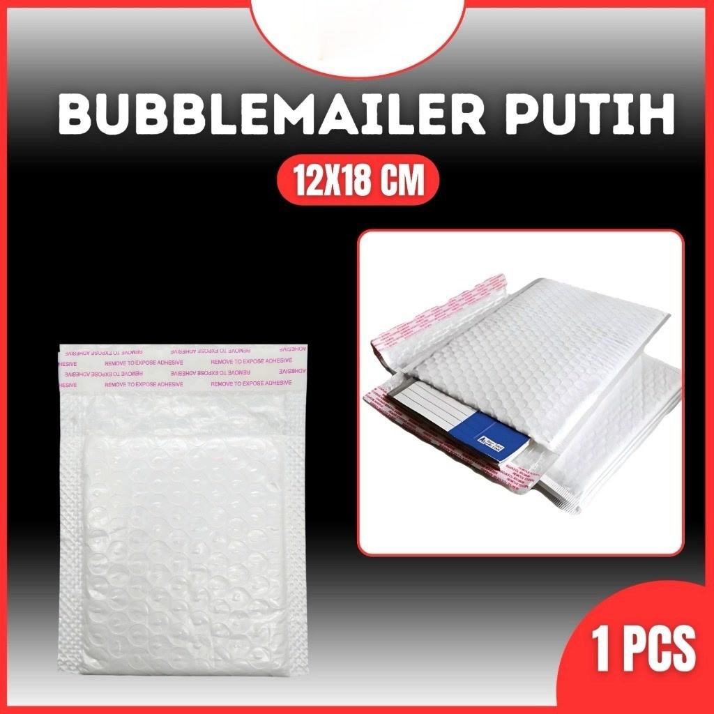 

Amplop Bubble Wrap Poly Mailer Padded Envelope Packaging 12x18 cm Amplop Bubble Mailer Wrap 12x18 cm Putih Premium Quality MURAH