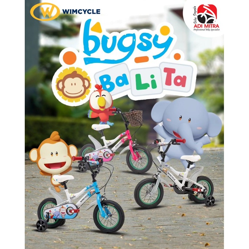 Wimcycle Bugsy x Baba Lili Tata Sepeda Anak [12 Inch]