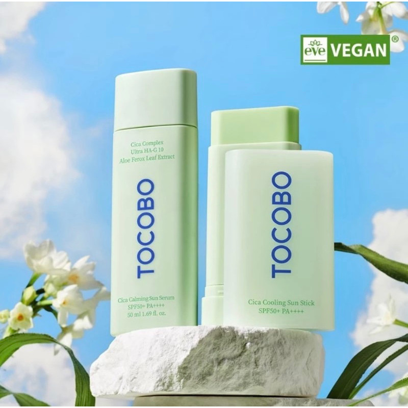 TOCOBO Cica | Calming Sun Stick | Cream 75ML | Pad 60pcs | Cica Calming Sun Serum SPF50+ PA++++ Toco