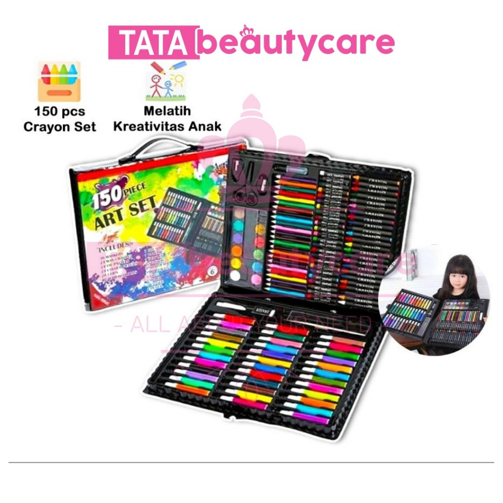 

spesial edition [1300gr] T871 | Crayon Set 150pcs / Alat Menggambar Mewarnai Dan Melukis Isi 150 pcs Untuk Anak-Anak | Kit Art Supplies Painting Set For Children / Krayon Hadiah Kado Ulang Tahun Birthday Gift 10,10