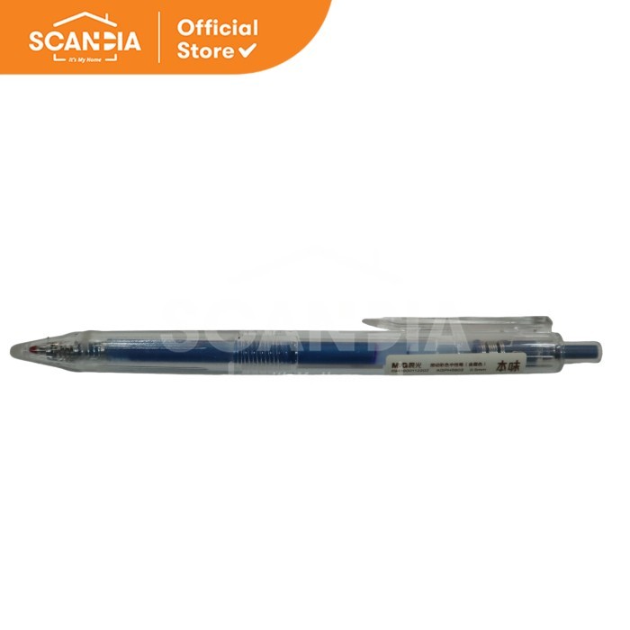 

SCANDIA Pulpen Retractable Gel Pen Metal Blue0.5mm (AGPH5603)