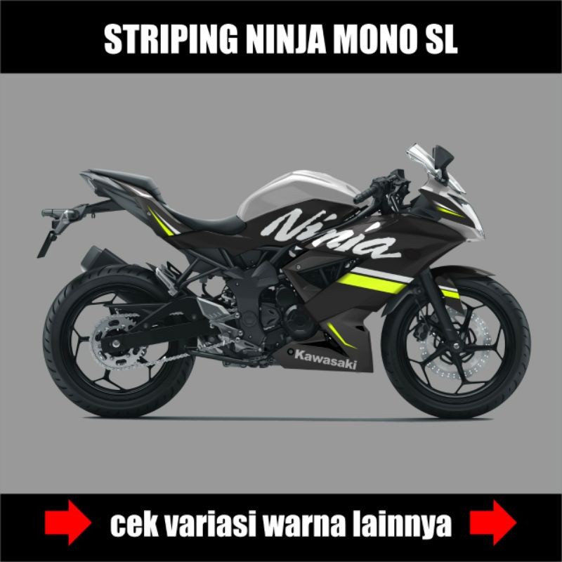 STIKER STRIPING NINJA 250 MONO SL / Stiker Motor Kawasaki Ninja 250