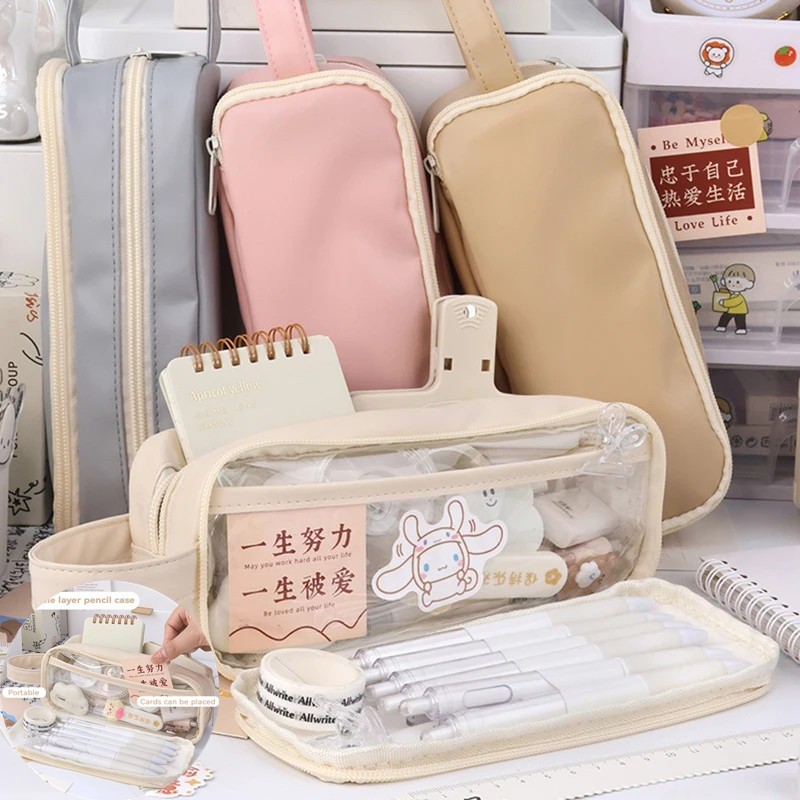 

Kotak Pensil Tempat Pensil Pencil Case Large Capacity Pencil Case Pen Pouch Lucu Stationery Organizer