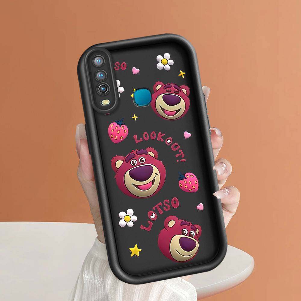 Casing Hp Untuk For Vivo Y17 Y15 Y12 1902 Softcase Phone Case  Soft Kesing Sofcase  Kartun Lotso Hug