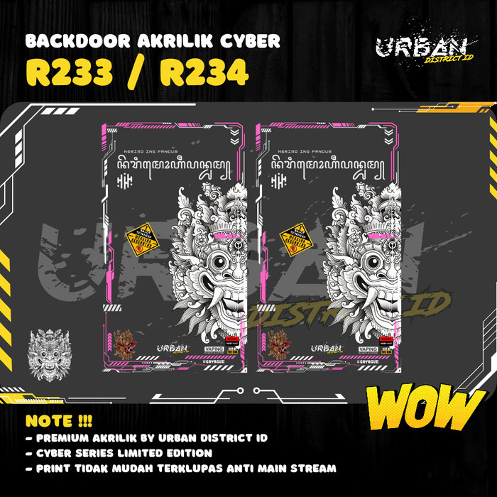 URBAN Cyber Panel BackDoor R234 & R233 Barong Universal - 1