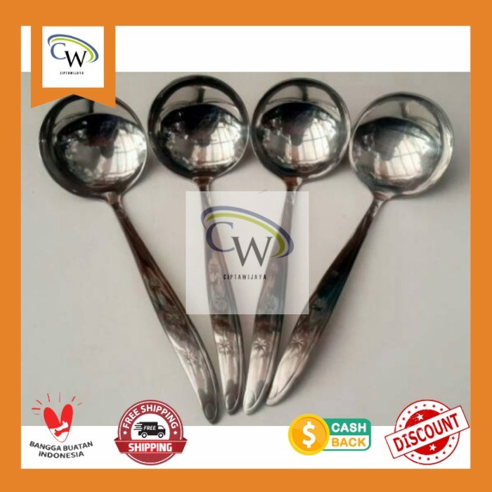 Irus Kecil Stainless Super Doll/ Sendok Sayur Super Doll