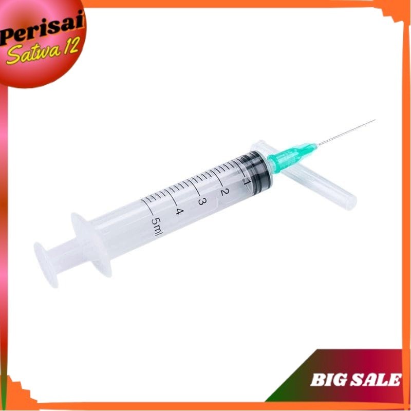 SUNTIKAN 5ml/ 5cc alat suntik hewan kucing,suntikan anjing,suntikan kambing,suntikan sapi domba