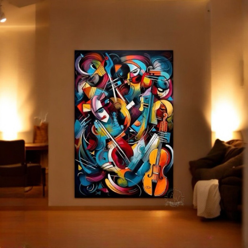 

lukisan abstrak minimalis ~ abstract modern art music
