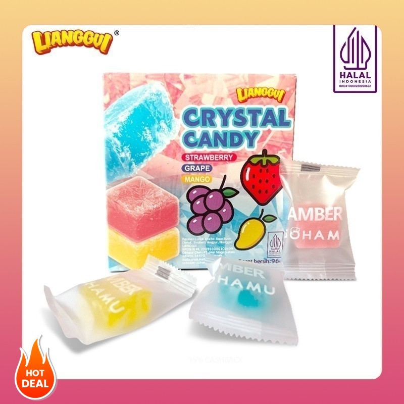 

[Hampers/Gift] [Menjual harga rendah]LIANGGUI CRYSTAL CANDY Lianggui Rasa Leci PERMEN LUNAK ANEKA RASA STROBERI, MANGGA Permen Buah Candy Corno Permen Rasa Buah Mangga Jeruk & trawberry Permen Lunak