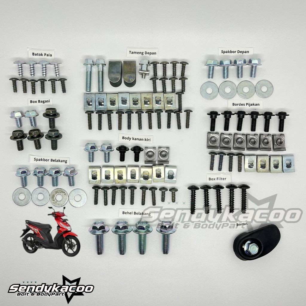 Baut Body Beat Karbu / Baut Honda Beat Karbu Full Body BISA COD
