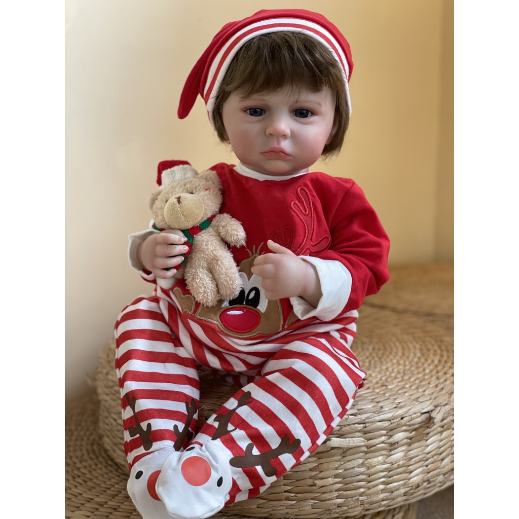 18 Inch Cameron 3D Painted Handmade Lifelike Newborn Doll Painted Lifelike Newborn Doll