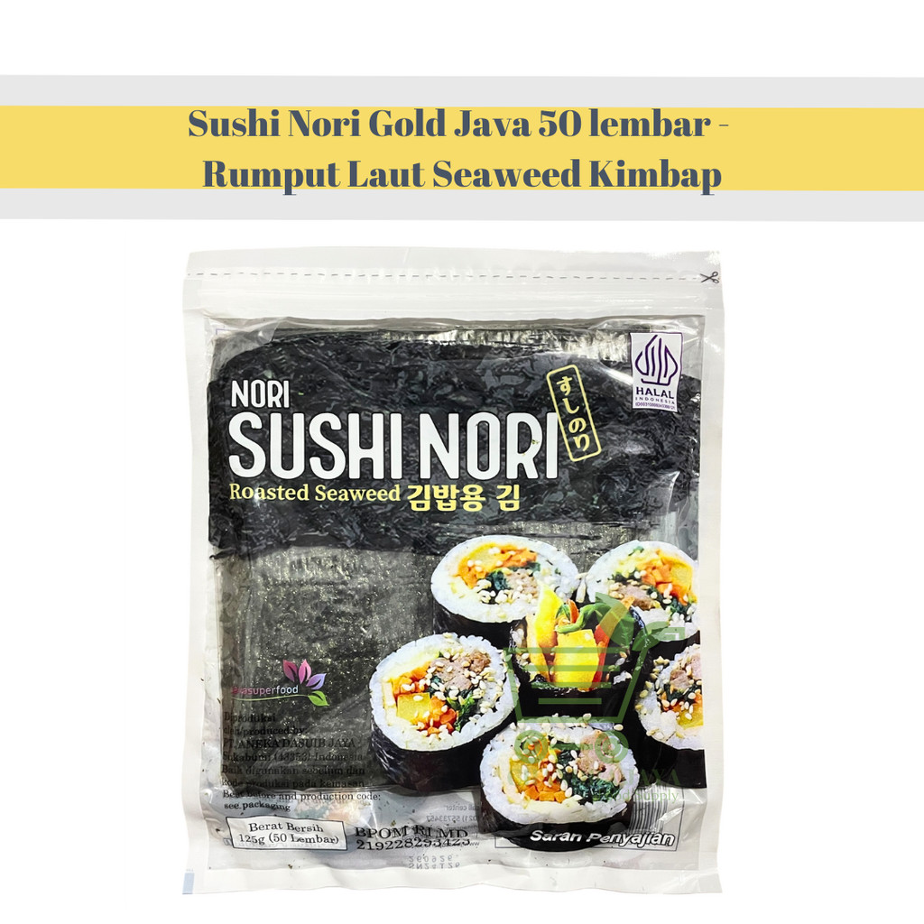 

Sushi Nori Gold Java 5/10/20 Lembar - Rumput Laut Seaweed Kimbap