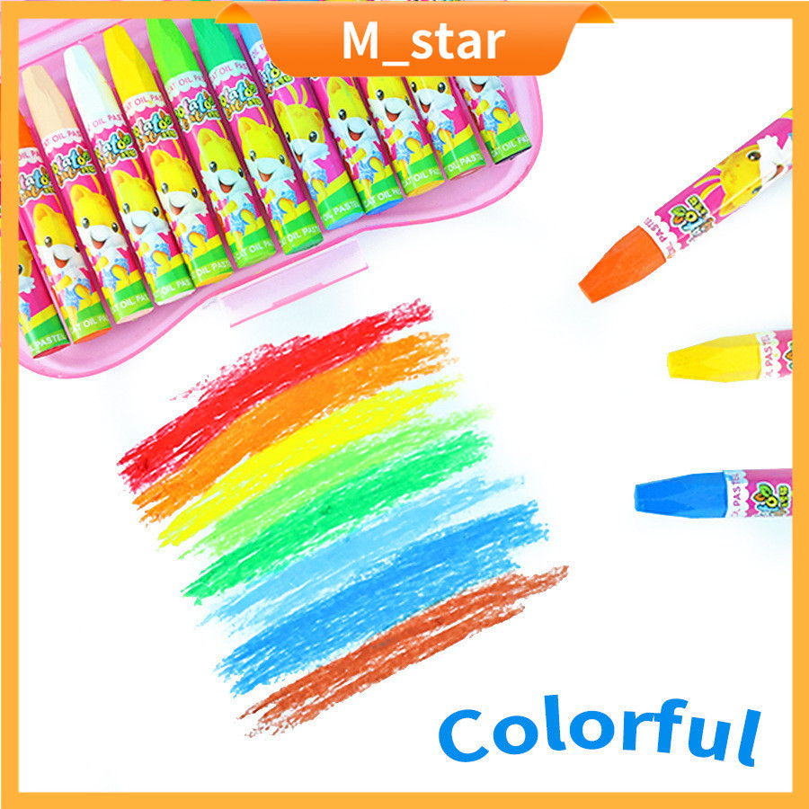 

(12warna) Crayon Kotak Besar / Oil Pastel Kotak Murah / Krayon Set Murah Anak Anak Lucu