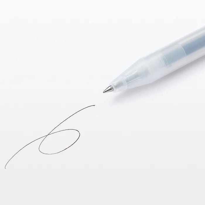 

Thos Muji Knock Type Gel Ink Pen 0.5mm Pulpen Original Muji - 0.3 Black