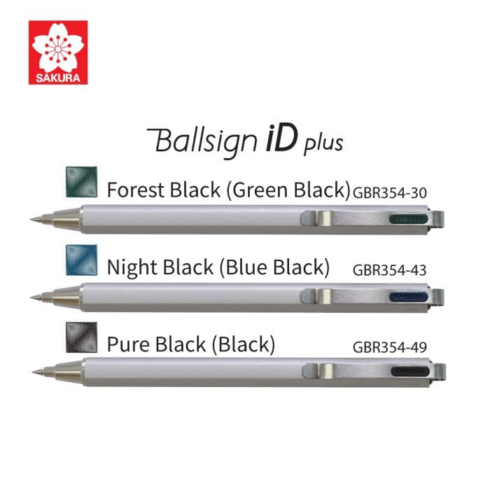 

Thos Sakura Ballsign ID Plus Hexagonal Gel Pen 0.4mm 0.5mm Vintage Color - 0.4mm, Pure Black