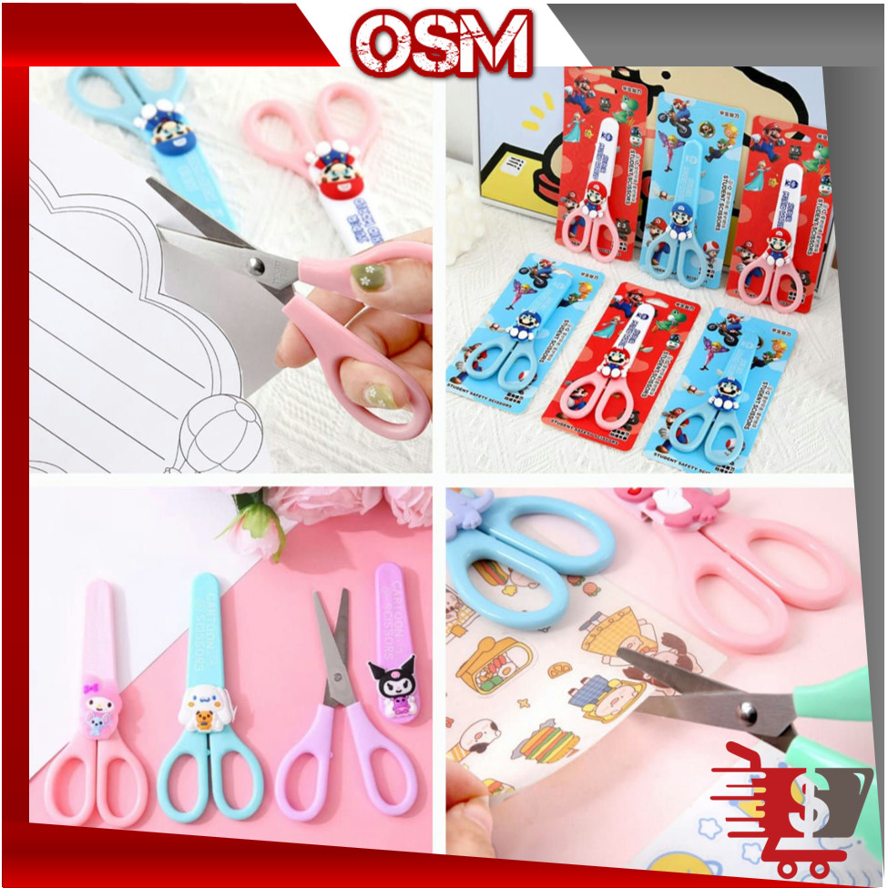 

ONLINE SHOPPING MALL - S6418 Gunting Lucu Motif Karakter / Mini Scissors Portabel / Alat Tulis Anak Sekolah