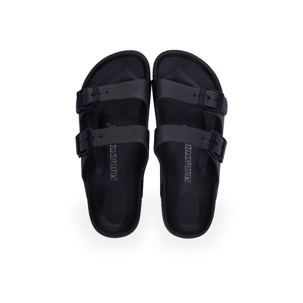 SANDAL SLIDE FRIDAY KILLER | CETERO BLACK WHITE