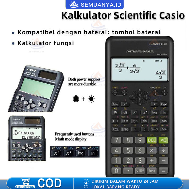 

Kalkulator Scientific Casio ilmiah 991ES-Plus Kalkulator Casio Scientific Calculator Casio Scientific Fx-991EX Fx-991ES-Plus 2nd edition